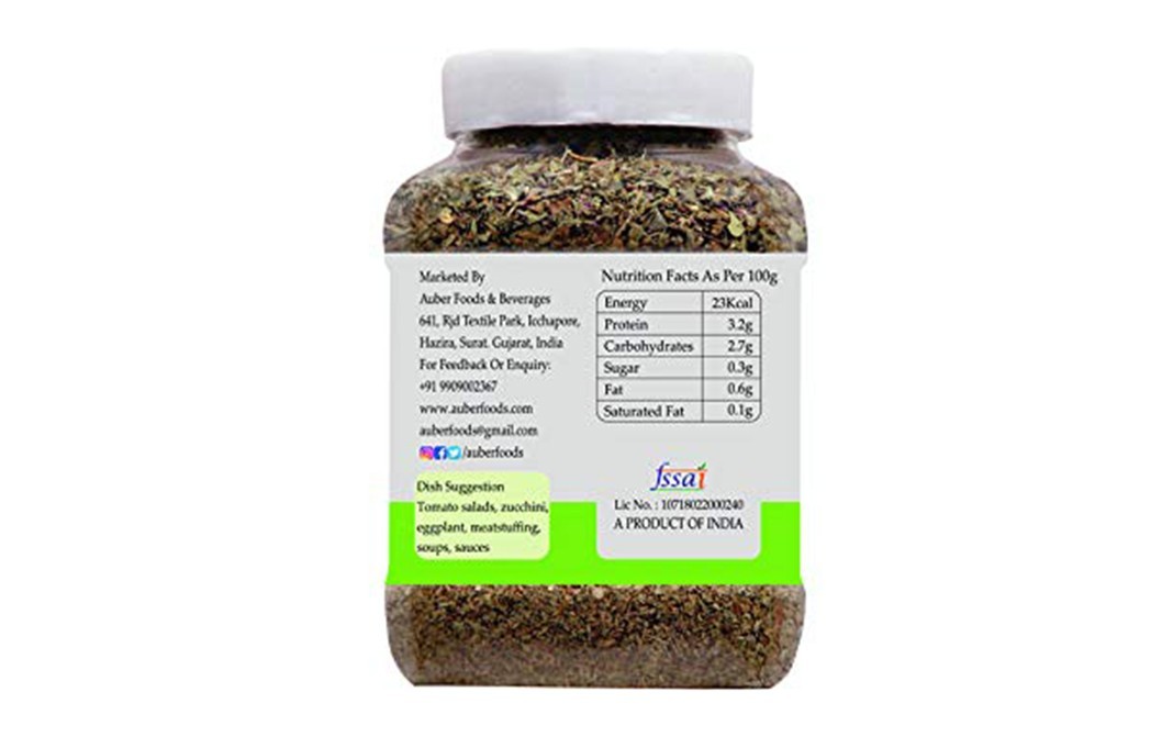 Auber Fresh & Original Basil    Plastic Jar  110 grams